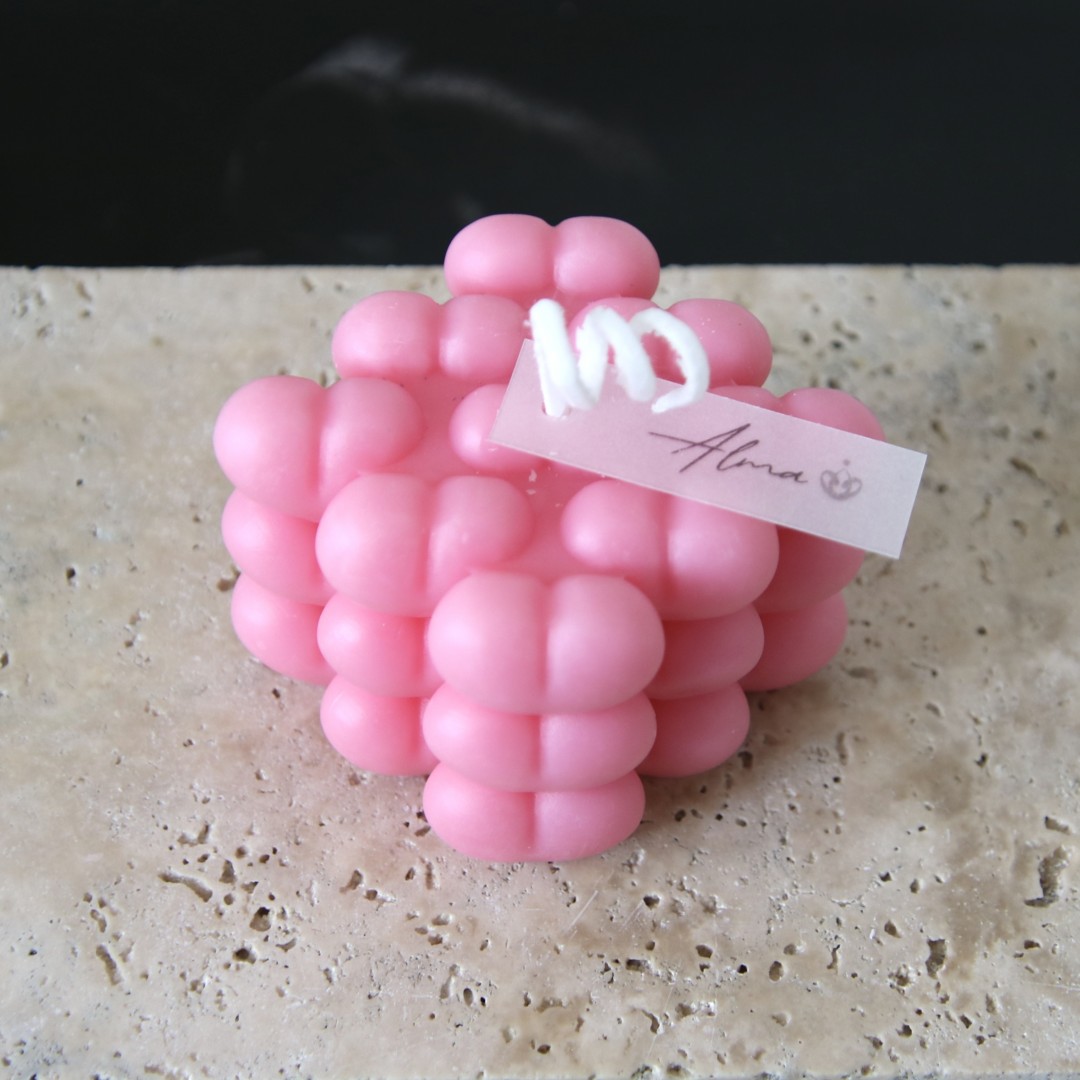 cube-hearth-candle-pink